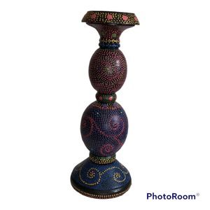 Painted Candle Holder